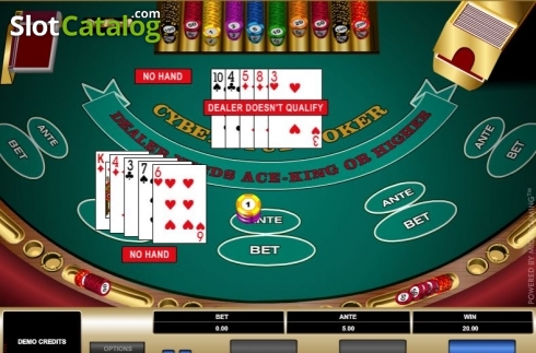 Скрин4. Cyber Stud Poker слот