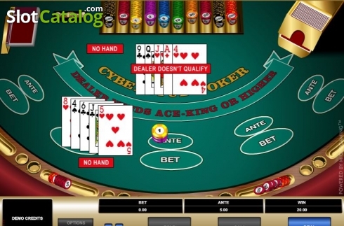 Скрин5. Cyber Stud Poker слот