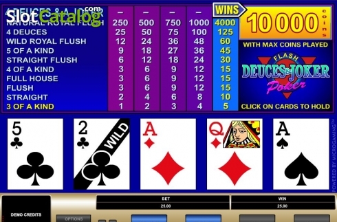 Скрин4. Deuces & Joker (Microgaming) слот