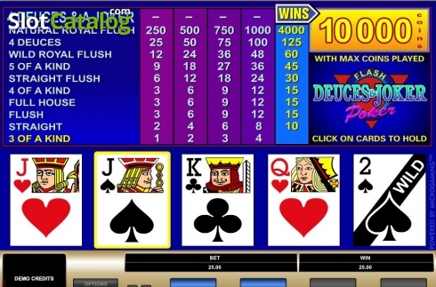 Скрин6. Deuces & Joker (Microgaming) слот