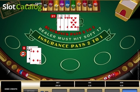 Скрин3. Spanish 21 Blackjack (Microgaming) слот