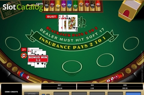 Скрин5. Spanish 21 Blackjack (Microgaming) слот