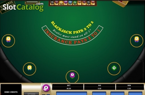 Скрин2. Classic Blackjack MH (Microgaming) слот