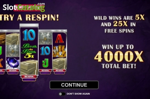 Скрин2. Break Da Bank Again Respin слот