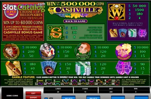 Скрин2. Cashville слот