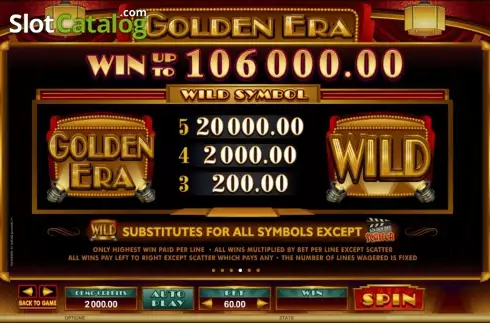 Скрин5. Golden Era (Microgaming) слот