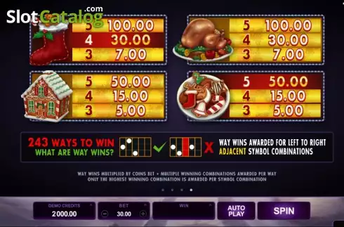 Скрин5. Happy Holidays (Games Global) слот