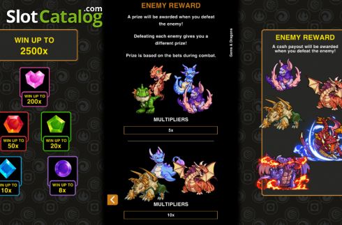 Скрин6. Gems and Dragons Hyper Clusters слот