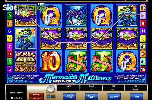 Скрин5. Mermaid's Millions (Games Global) слот