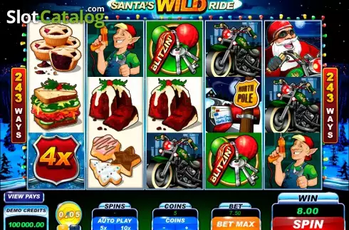Скрин5. Santa's Wild Ride слот