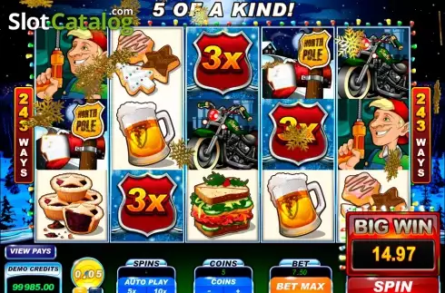 Скрин6. Santa's Wild Ride слот