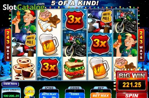 Скрин7. Santa's Wild Ride слот