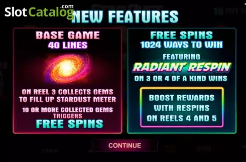 Скрин2. Star Dust (Microgaming) слот
