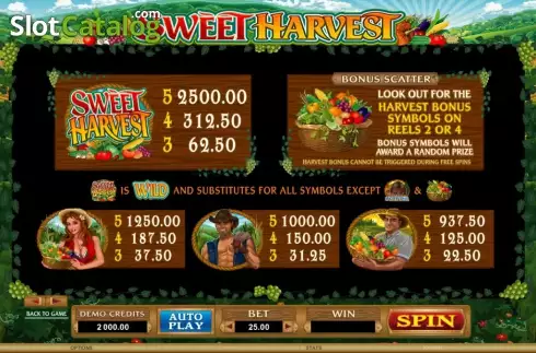 Скрин3. Sweet Harvest (Games Global) слот