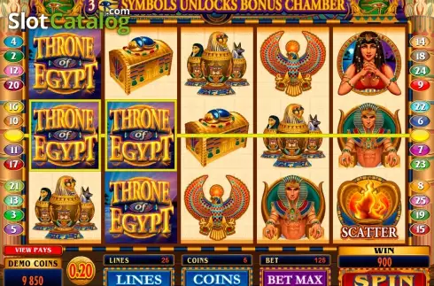 Скрин9. Throne of Egypt слот