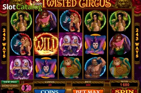 Скрин8. The Twisted Circus слот