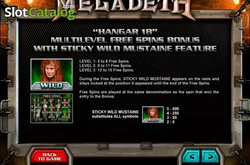 Скрин6. Megadeth слот