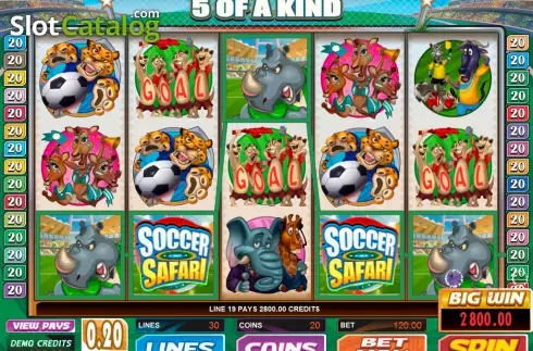 Скрин9. Soccer Safari слот