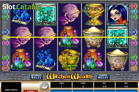 Скрин6. Witches Wealth слот