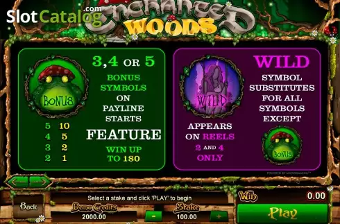 Скрин2. Enchanted Woods (Games Global) слот