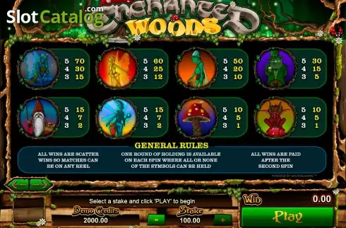 Скрин3. Enchanted Woods (Games Global) слот