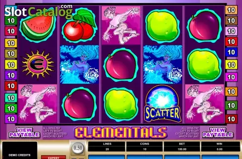 Скрин3. Elementals слот