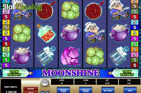 Скрин2. Moonshine (Microgaming) слот