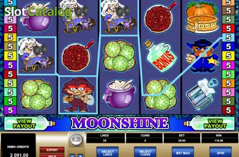 Скрин3. Moonshine (Microgaming) слот