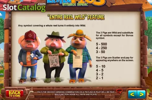 Скрин7. Little Pigs Strike Back слот