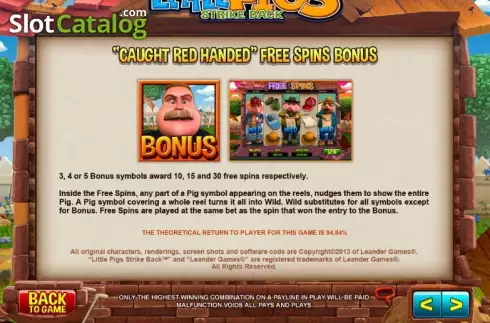 Скрин8. Little Pigs Strike Back слот