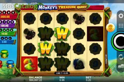 Скрин2. Monkey's Treasure Quest слот