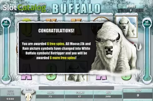 Скрин6. White Buffalo (Microgaming) слот