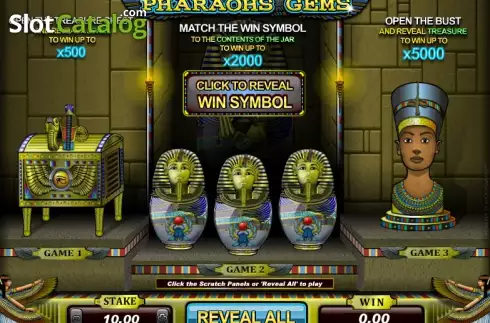 Скрин2. Pharaoh's Gems слот