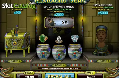 Скрин3. Pharaoh's Gems слот