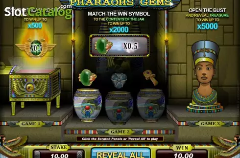 Скрин6. Pharaoh's Gems слот