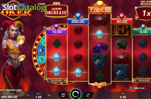 Скрин3. Fire and Diamond Joker слот