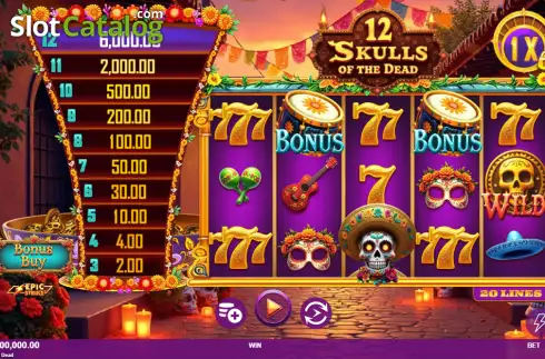 Скрин2. 12 Skulls of the Dead слот