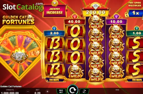 Скрин2. Golden Cat Fortunes слот