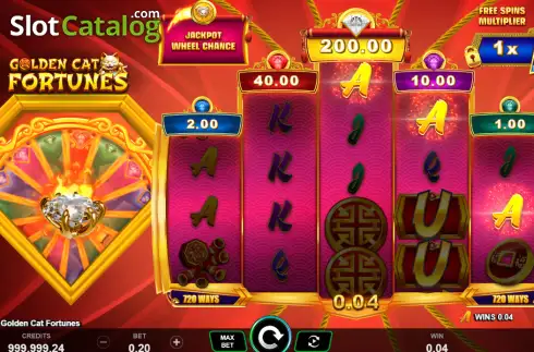 Скрин3. Golden Cat Fortunes слот