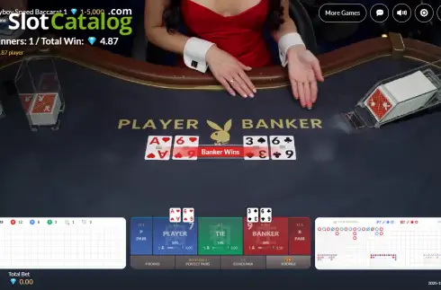 Скрин3. Playboy Speed Baccarat слот
