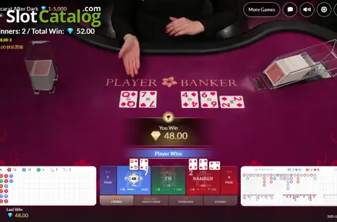 Скрин3. Baccarat After Dark слот