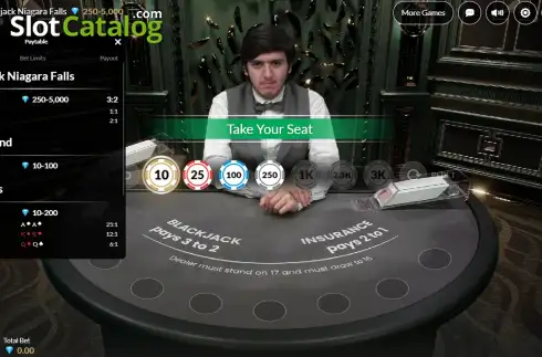 Скрин3. Blackjack Niagara Falls слот