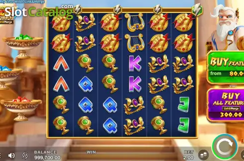 Скрин2. Almighty Zeus Wilds Link&Merge слот