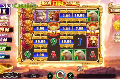 Скрин2. Bison Fire Charge слот