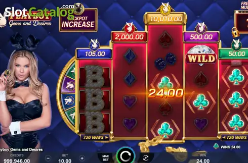 Скрин3. Playboy Gems and Desires слот