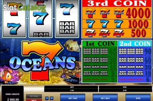 Скрин2. 7 Oceans слот