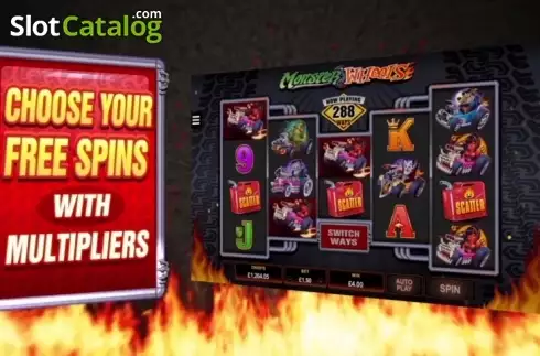 Скрин7. Monster Wheels (Microgaming) слот