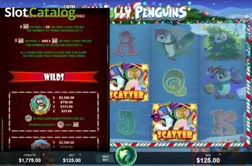 Скрин7. Holly Jolly Penguins слот