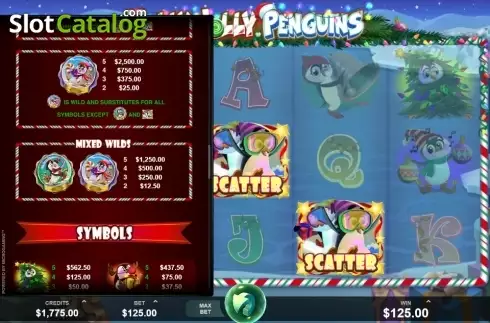 Скрин8. Holly Jolly Penguins слот