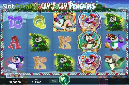 Скрин2. Holly Jolly Penguins слот